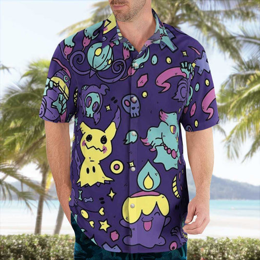 Ghost Pokemon Short Sleeve Hawaiian Shirt – Moonbestprint