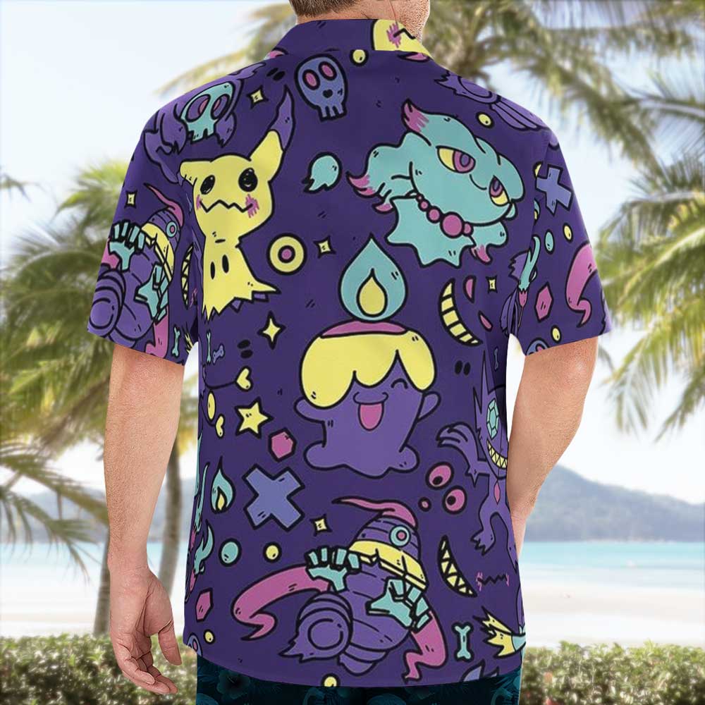 Ghost Pokemon Short Sleeve Hawaiian Shirt – Moonbestprint