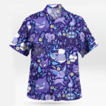 Ghost Type Pokémon Hawaiian Shirt Purple Night Pattern – Moonbestprint