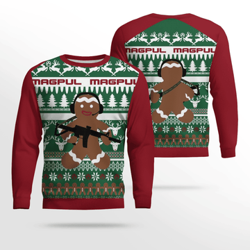 GingerBread Gun Ugly Christmas Sweater – Moonbestprint