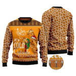 Giraffe Baby It'S Cold Outside Ugly Christmas Sweater – Moonbestprint