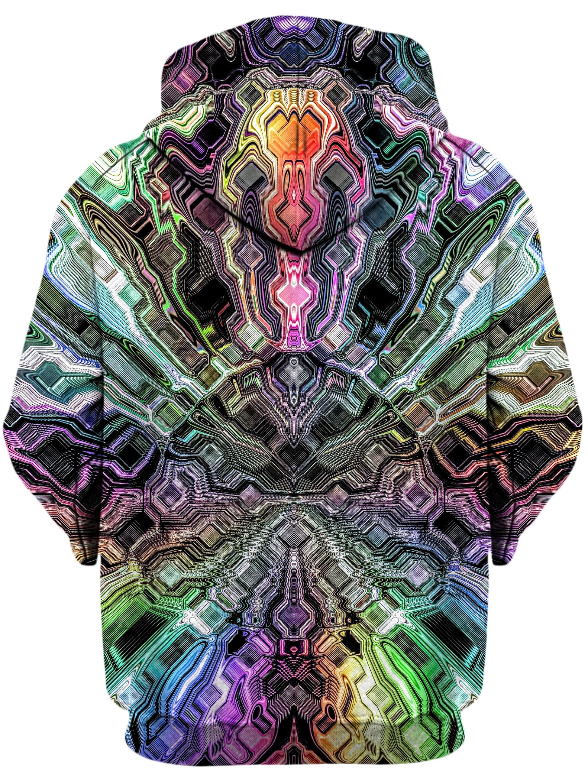 Holographic Storm Unisex Zip-Up Hoodie -Moonbestprint