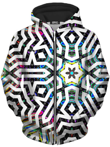 Iridized II Unisex Zip-Up Hoodie -Moonbestprint