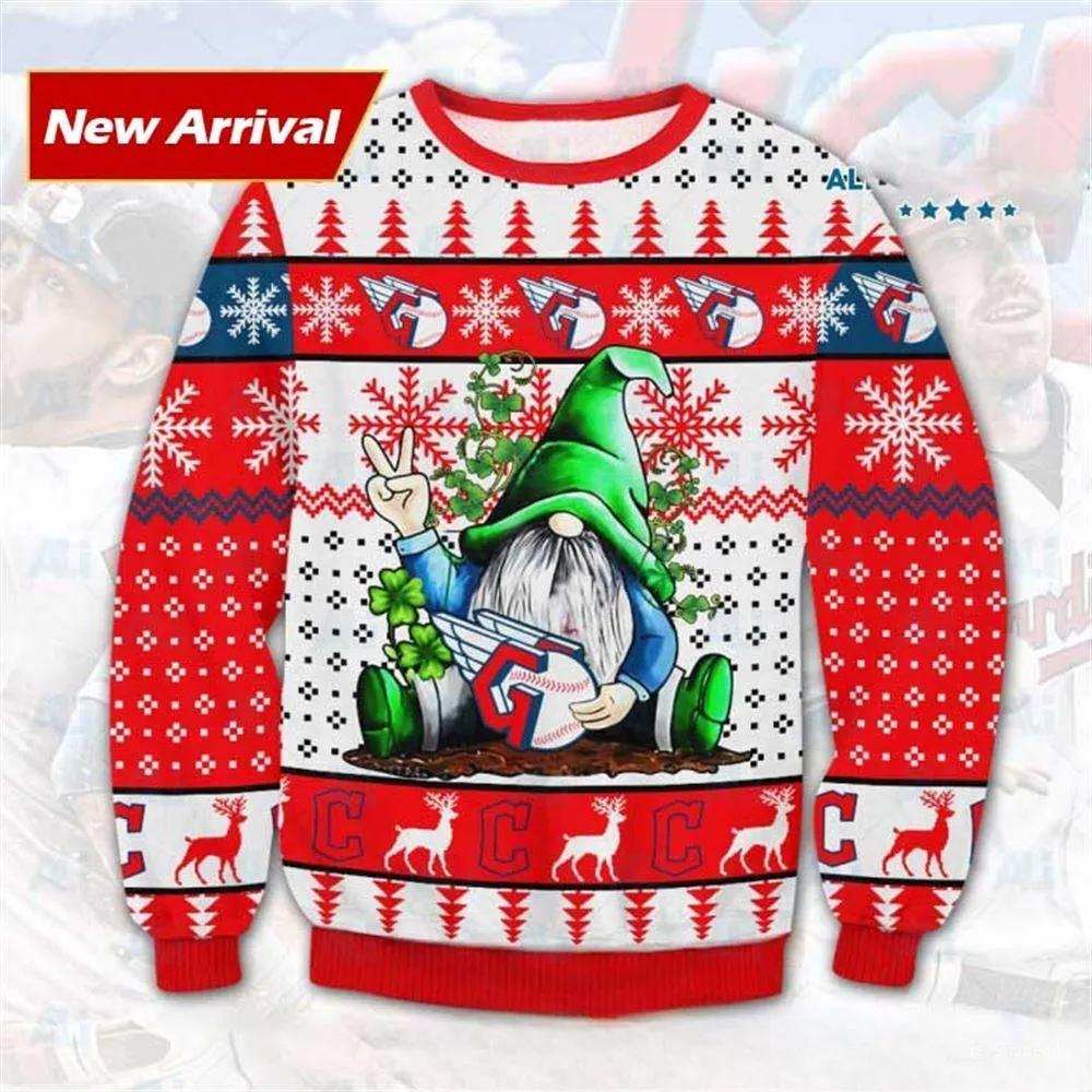 Gnome Cleveland Guardians Ugly Christmas Sweater, MLB Christmas Sweater Moonbestprint