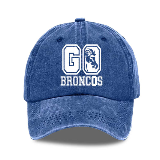Go Broncos Football Print Hat -Moonbestprint