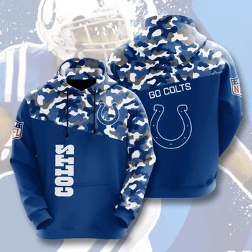 Go Colts Camo 3D Hoodie, NFL Hoodie Moonbestprint