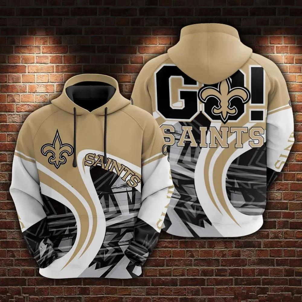 Go! New Orleans Saints 3D Hoodie, NFL Hoodie Moonbestprint
