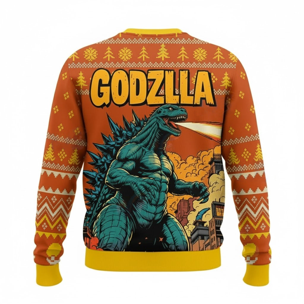 Godzilla Christmas Sweater 2025 – Moonbestprint