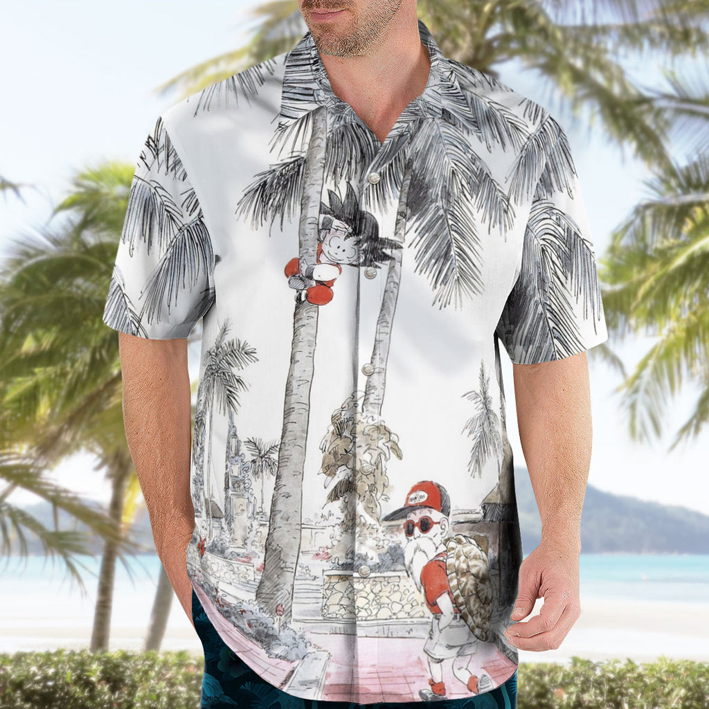 Goku and Master Roshi Hawaiian Shirt – Moonbestprint