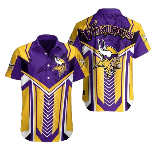 Golden Goals Minnesota Vikings Hawaiian Shirt - Moonbestprint