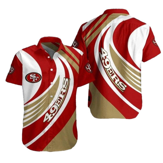 Golden Rush Niners San Francisco 49ers Hawaiian Shirt - Moonbestprint