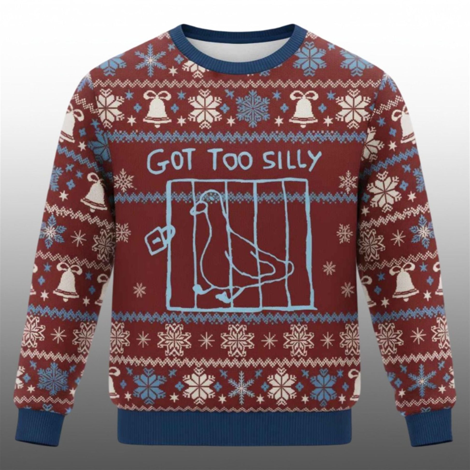 Got Too Silly Meme Ugly Sweater 2026 Christmas - Moonbestprint