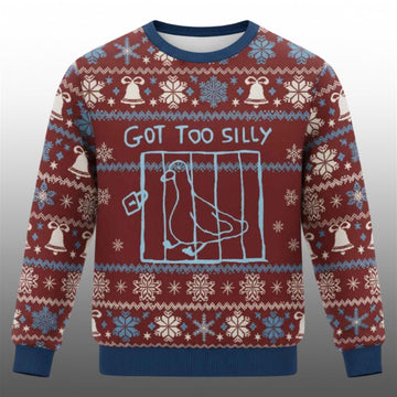 Got Too Silly Meme Ugly Sweater 2026 Christmas - Moonbestprint