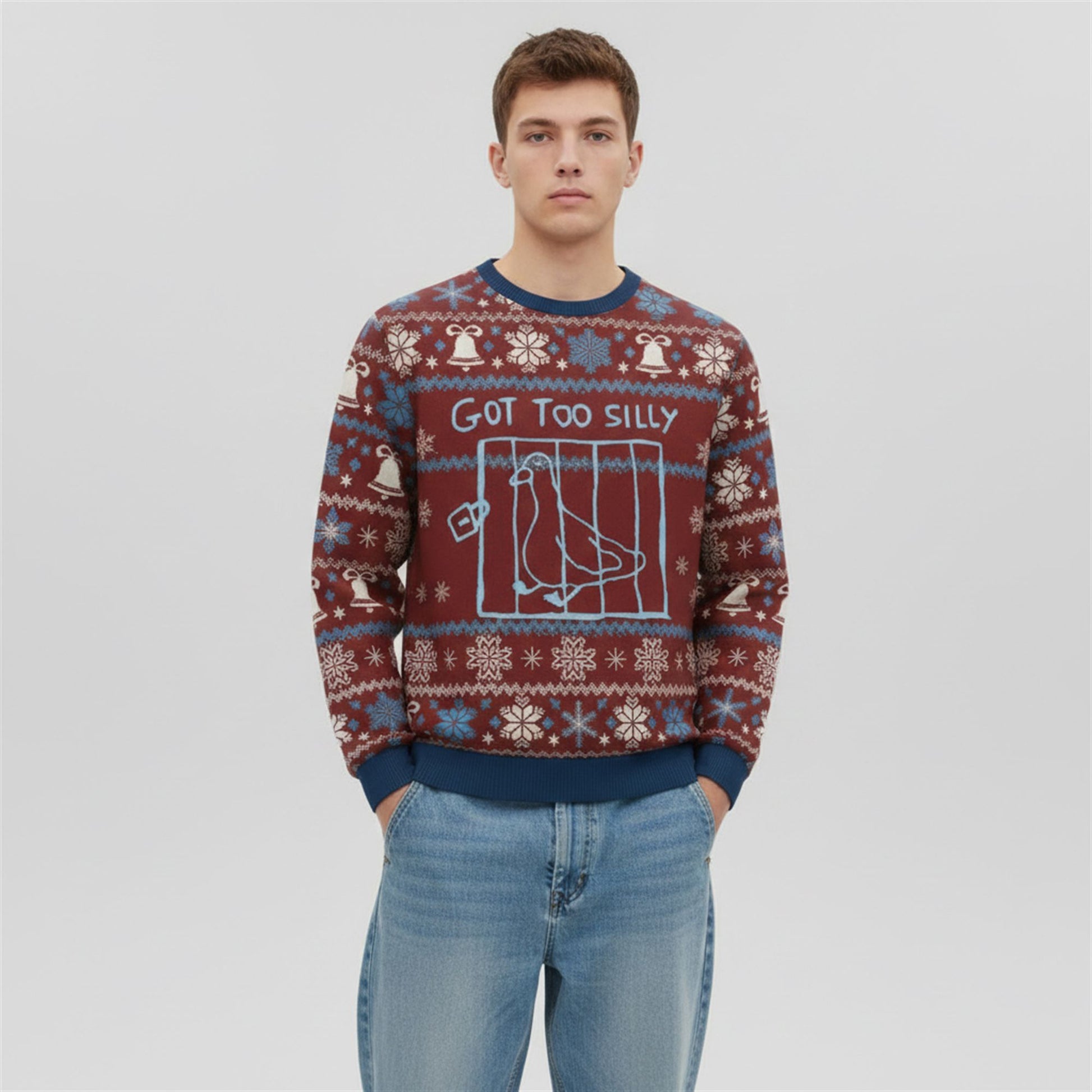 Got Too Silly Meme Ugly Sweater 2026 Christmas - Moonbestprint