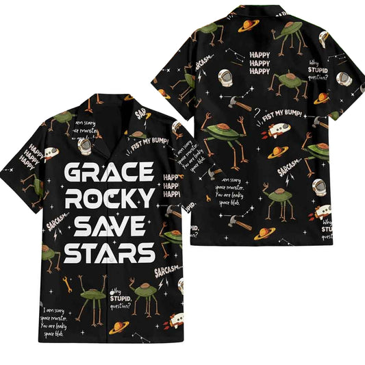 Grace Rocky Save Stars 2026 Hawaiian Shirt – Moonbestprint