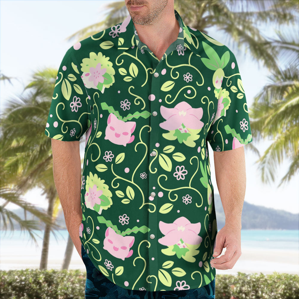 Grass type Pokemon Hawaiian Shirt – Moonbestprint