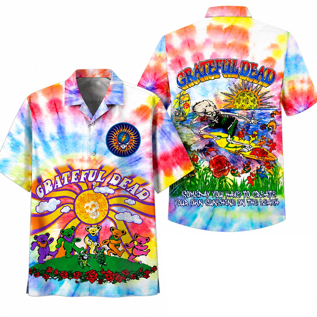 Grateful Dead 60th Anniversary Hawaiian Shirt – Moonbestprint