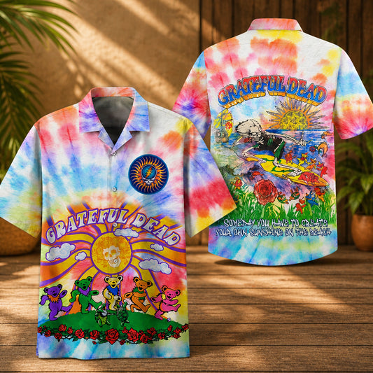 Grateful Dead 60th Anniversary Hawaiian Shirt – Moonbestprint