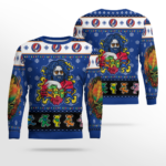 Grateful Dead Ugly Christmas Sweater 2025 with Jerry Garcia & Dancing Bears – Moonbestprint