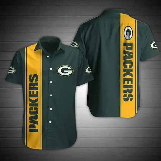 Green Bay Packers 1 Nfl Gift For Fan Football Graphic Print Short Sleeve Hawaiian Shirt, NFL Hawaiian Shirt Moonbestprint