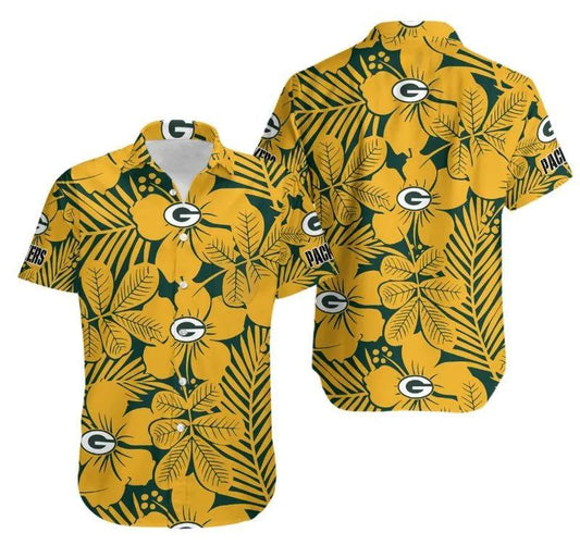 Green Bay Packers  Flower Hawaii Shirt Summer Collection, NFL Hawaiian Shirt Moonbestprint