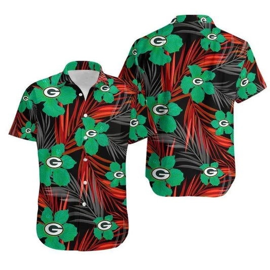 Green Bay Packers  Flower Hawaii Shirt Summer Collection, NFL Hawaiian Shirt Moonbestprint