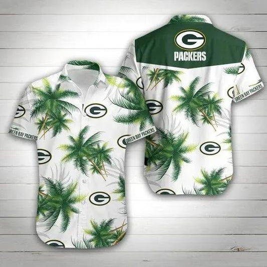 Green Bay Packers Football Hawaiian Shirt, NFL Hawaiian Shirt Moonbestprint