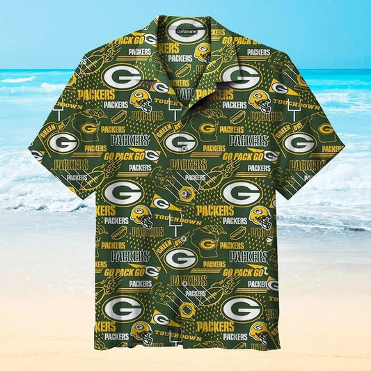 Green Bay Packers Hawaiian Shirt Nfl Football, NFL Hawaiian Shirt Moonbestprint