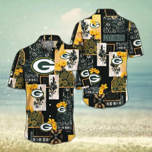 Green Bay Packers Map US Pattern Hawaiian Shirt, NFL Hawaiian Shirt Moonbestprint
