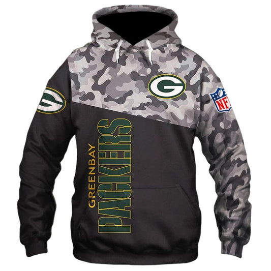 Green Bay Packers Military Aop Hoodie - Moonbestprint