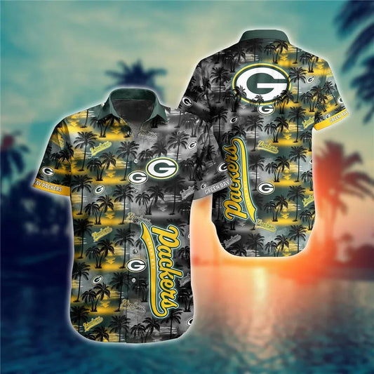 Green Bay Packers NFL Aloha Hawaiian Shirt, NFL Hawaiian Shirt Moonbestprint