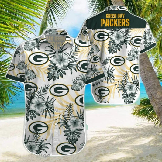 Green Bay Packers NFL Beach Hawaiian Shirt, NFL Hawaiian Shirt Moonbestprint