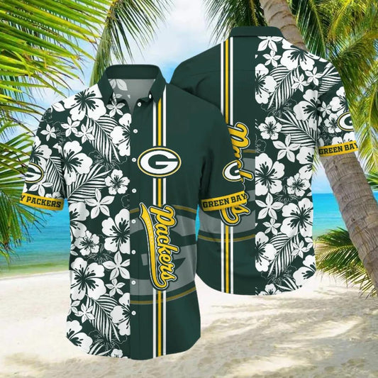 Green Bay Packers NFL Julytime Aloha Hawaiian Shirt, NFL Hawaiian Shirt Moonbestprint