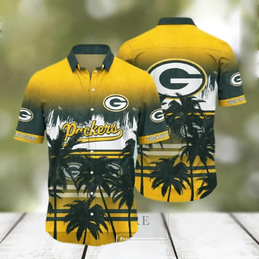 Green Bay Packers NFL Main Color Hawaiian Shirt, NFL Hawaiian Shirt Moonbestprint