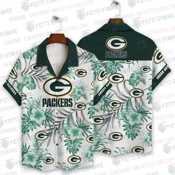 Green Bay Packers NFL Pattern Hawaiian Shirt, NFL Hawaiian Shirt Moonbestprint