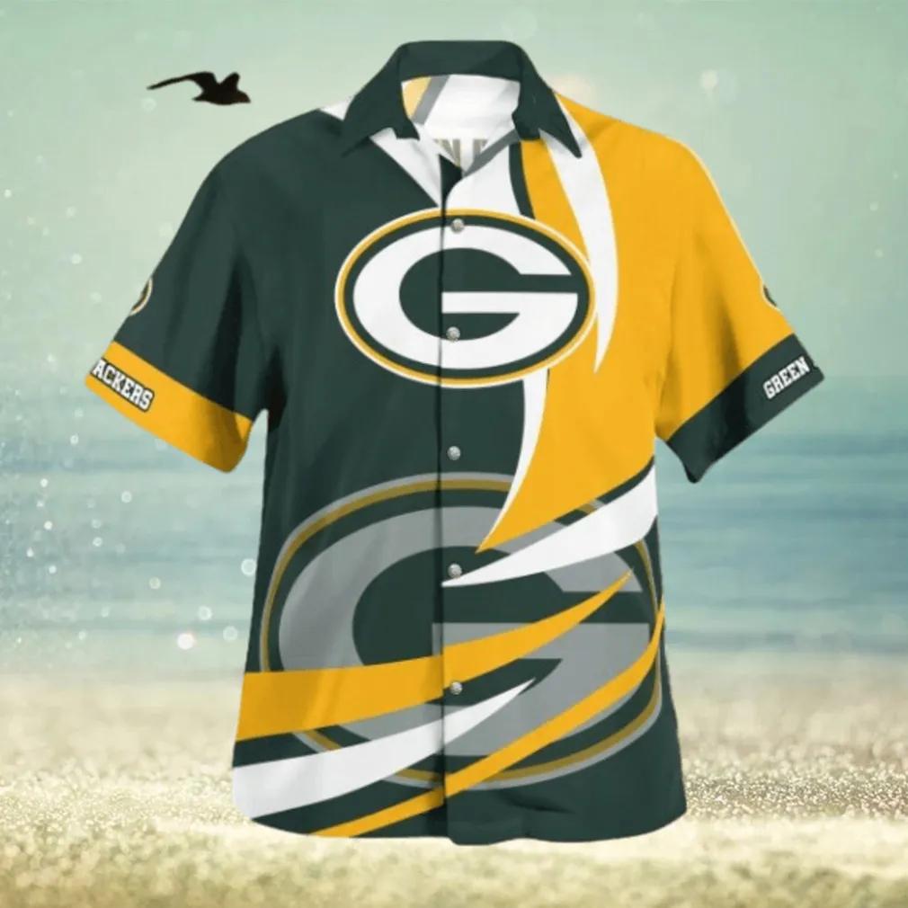 Green Bay Packers NFL Retro 3D Hawaiian Shirt, NFL Hawaiian Shirt Moonbestprint