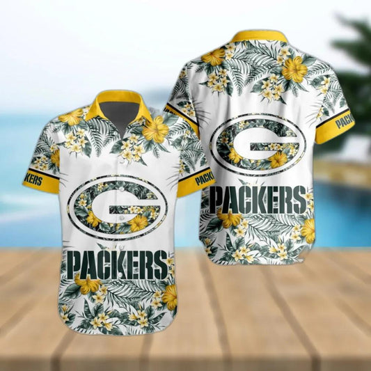 Green Bay Packers NFL Special Floral Tropical Team Hawaiian Shirt, NFL Hawaiian Shirt Moonbestprint