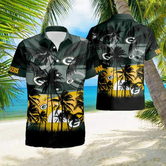 Green Bay Packers NFL Tropical Hawaiian Shirt, NFL Hawaiian Shirt Moonbestprint