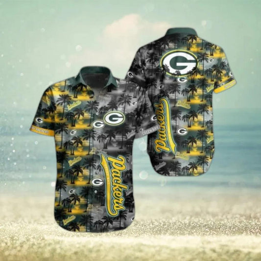 Green Bay Packers NFL Tropical Pattern Summer Hawaiian Shirt, NFL Hawaiian Shirt Moonbestprint