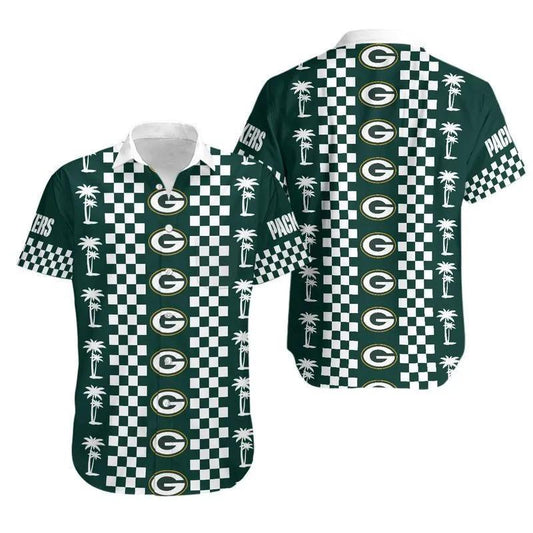 Green Bay Packers New Coconut Trees Hawaiian Shirt, NFL Hawaiian Shirt Moonbestprint