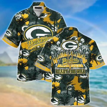 Green Bay Packers Nfl Beach Shirt For Sports Best Fans This Summer Hawaiian Sas, NFL Hawaiian Shirt Moonbestprint