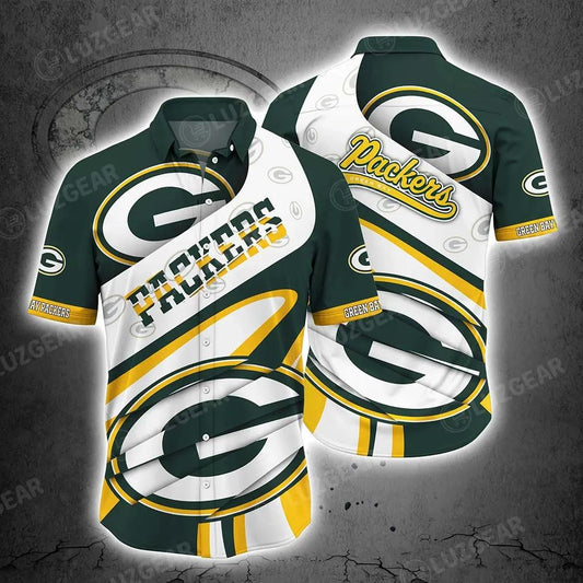 Green Bay Packers Nfl Beach Shirt For Sports Best Fans This Summer Nfl Hawaiian Shirt, NFL Hawaiian Shirt Moonbestprint