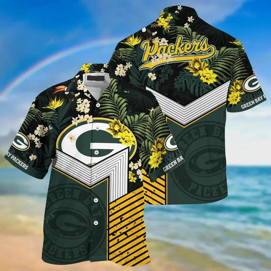 Green Bay Packers Nfl Football Beach Shirt – This Summer Hawaiian Sas For Big Fans, NFL Hawaiian Shirt Moonbestprint