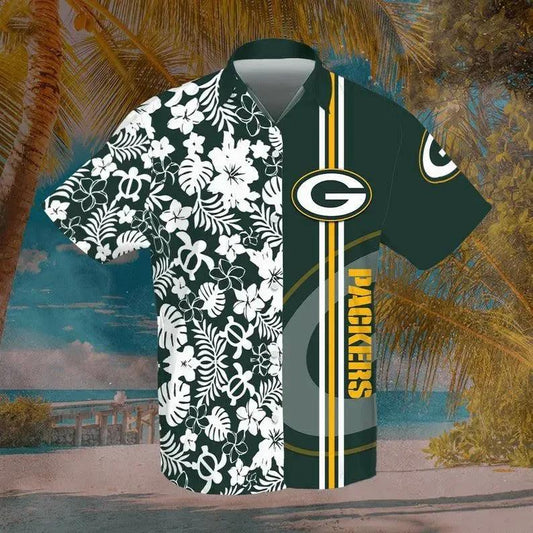 Green Bay Packers Nfl Football Sport Cool Hawaiian Graphic Print Short Sleeve Hawaiian Shirt, NFL Hawaiian Shirt Moonbestprint