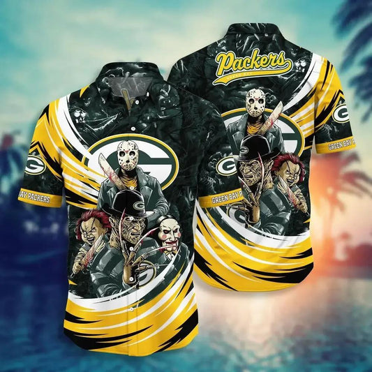 Green Bay Packers Nfl Hawaiian Sas New Collection Trending Best Gift For Fans, NFL Hawaiian Shirt Moonbestprint