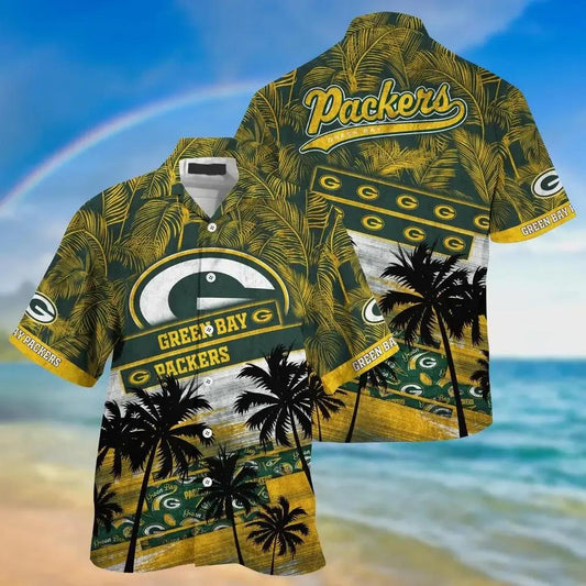 Green Bay Packers Nfl Hawaiian Sas Trending Summer For Sports Football Fans, NFL Hawaiian Shirt Moonbestprint