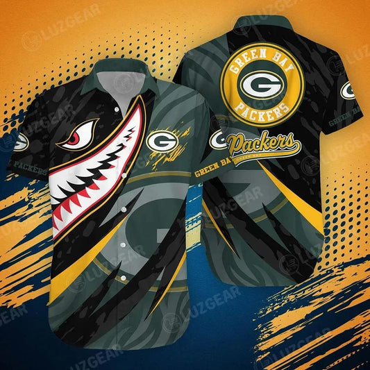 Green Bay Packers Nfl Hawaiian Shirt Graphic 3D Printed New Trends Summer For Fan Nfl, NFL Hawaiian Shirt Moonbestprint