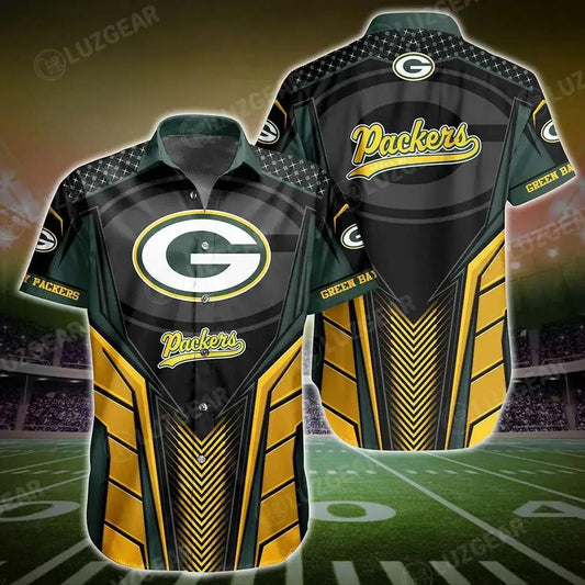 Green Bay Packers Nfl Hawaiian Shirt Hot Trends Summer Gift For Sports, NFL Hawaiian Shirt Moonbestprint