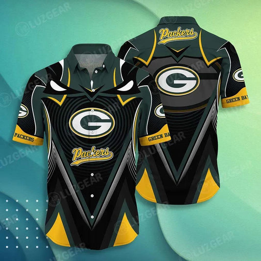 Green Bay Packers Nfl-Hawaiian Shirt Short Style New Hot Trending Summer Best Gift For Men Women, NFL Hawaiian Shirt Moonbestprint