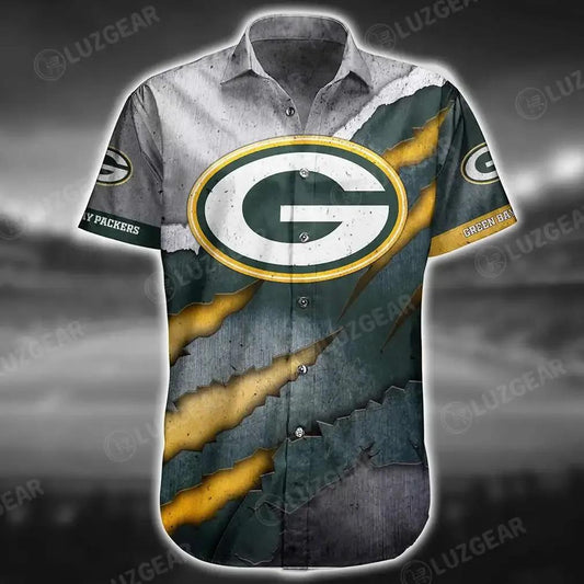 Green Bay Packers Nfl Hawaiian Shirt Trends Summer Vintage Beach Shirt For Your Loved Ones, NFL Hawaiian Shirt Moonbestprint